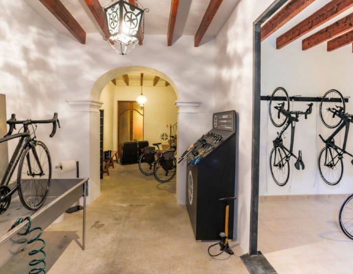 Cycling Mallorca Can Joan Capo Bicycle Wash Room Storage