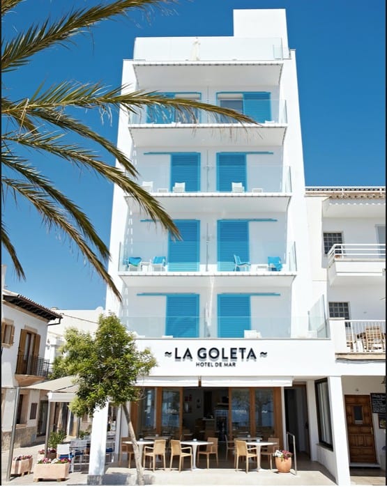 Cycling Mallorca La Goleta Hotel De Mar Beachfront Colours Building