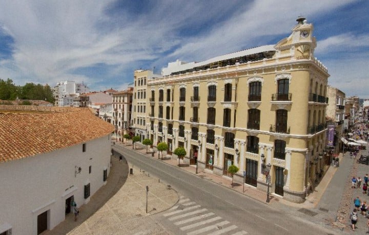 Cycling Spain Andalucia Hotel Catalonia Ronda Hotel Bullring Shopping Area