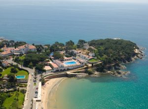 cycling catalonia costa brava hostal la gavina aerial 300x221 1