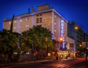 cycling catalonia costa brava hotel pirineos entrance street 300x233 1