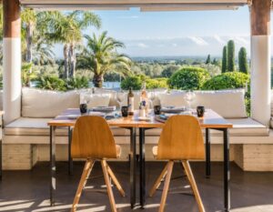 cycling catalonia costa brava mas lazuli restaurant view 300x233 1
