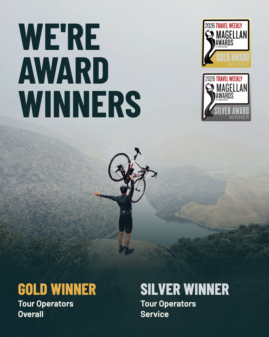 2026 Travel Weekly Magellan award gold and silver winners - Live Love Ride
