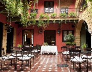 cycling spain andalucia casona calderon patio inner 300x233 1