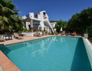 cycling spain andalucia cortijo la haza house view pool 300x233 1
