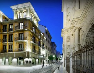 cycling spain andalucia eurostars catedra granada hotel facade 300x233 1