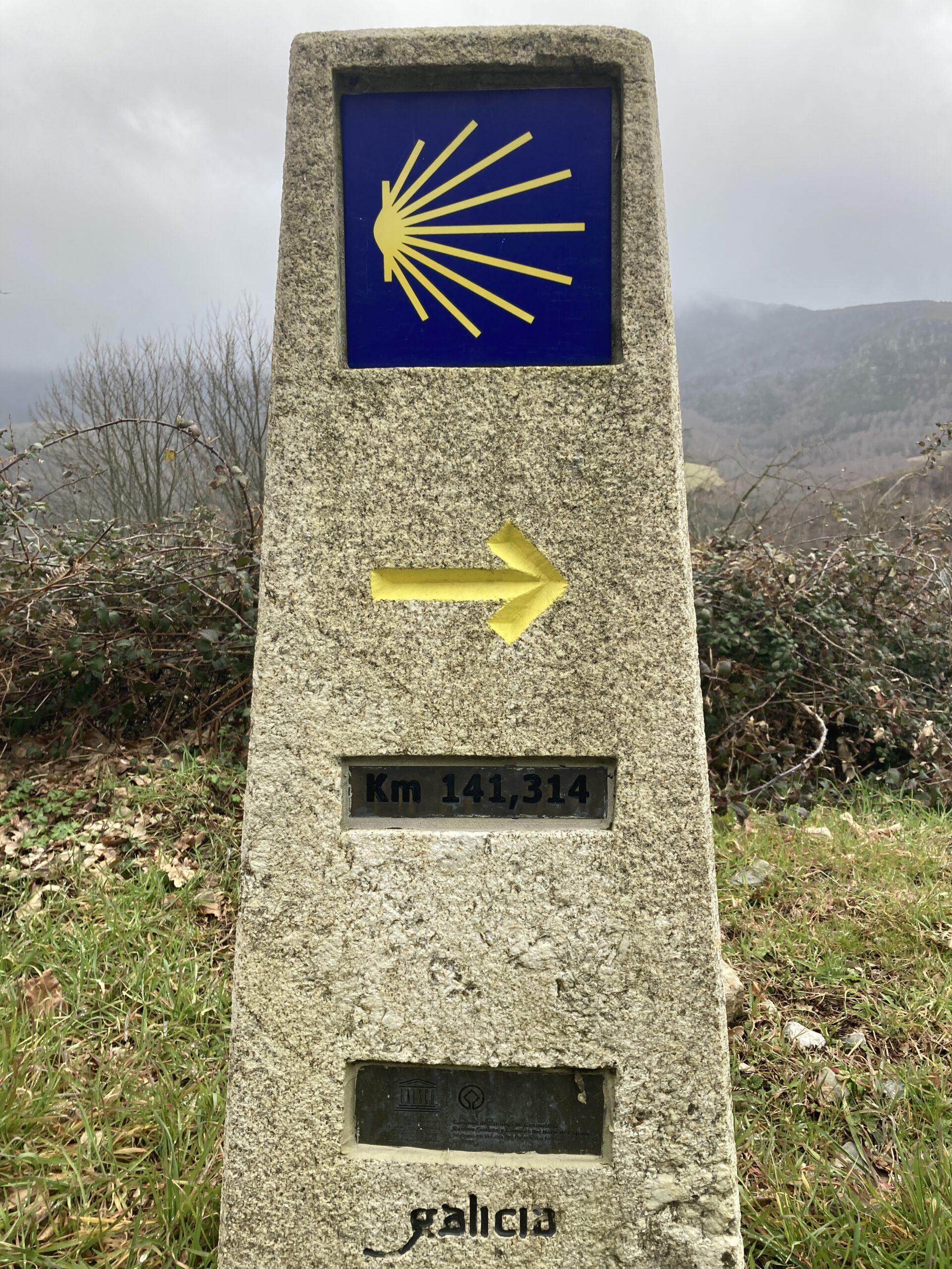 french camino de santiago yellow arrows